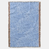 青色水滴 スローブランケット (正面縦)