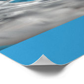 青色水滴 ポスター (角)