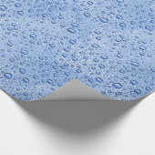 青色水滴 ラッピングペーパー (角)