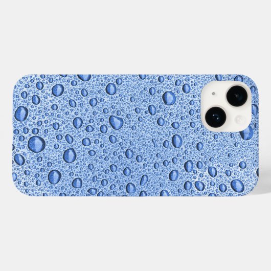 青色水滴 Case-Mate iPhoneケース (裏面 (横))