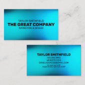 青色水色勾配プロフェッショナル 名刺 (正面/裏面)