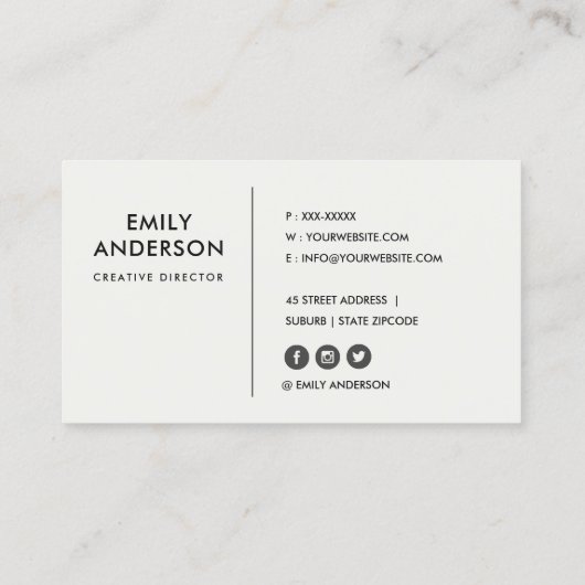 青色海軍クラフトグリーン金ゴールドフローラ水色 名刺 (裏面)