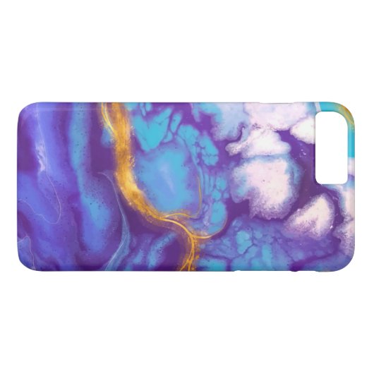 青色液体 Case-Mate iPhoneケース (裏面(横))