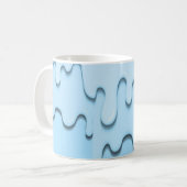 青色液滴 コーヒーマグカップ (正面左)