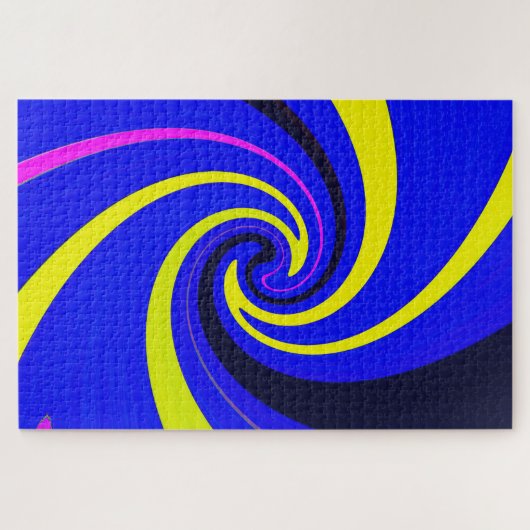 青色渦 ジグソーパズル (横)