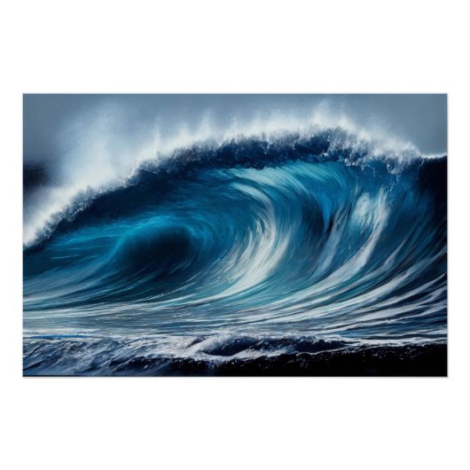 青色渦 ポスター (正面)