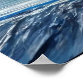 青色渦 ポスター (角)