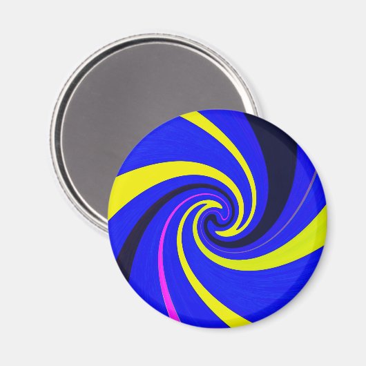 青色渦 マグネット (正面/裏面)