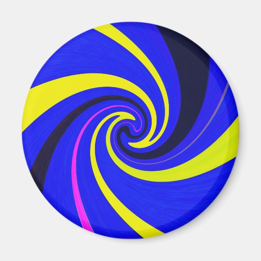 青色渦 マグネット (正面)