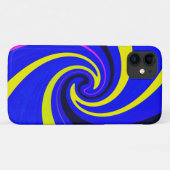 青色渦 Case-Mate iPhoneケース (裏面(横))
