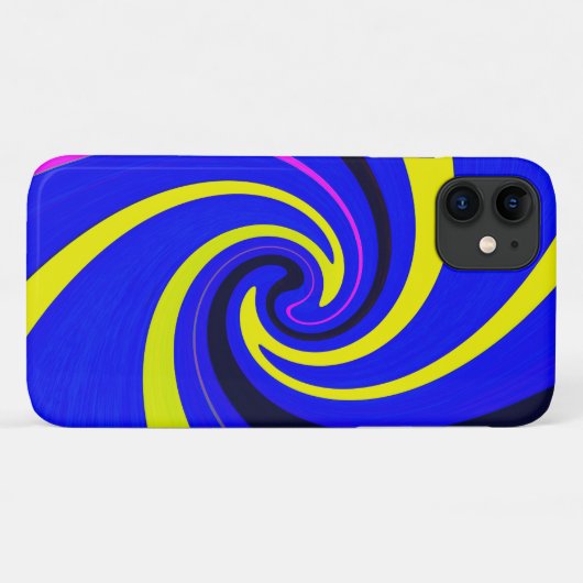 青色渦 Case-Mate iPhoneケース (裏面(横))