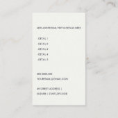 青色灰色のモダン納税申告書エージェントの作成者アイコン 名刺 (裏面)