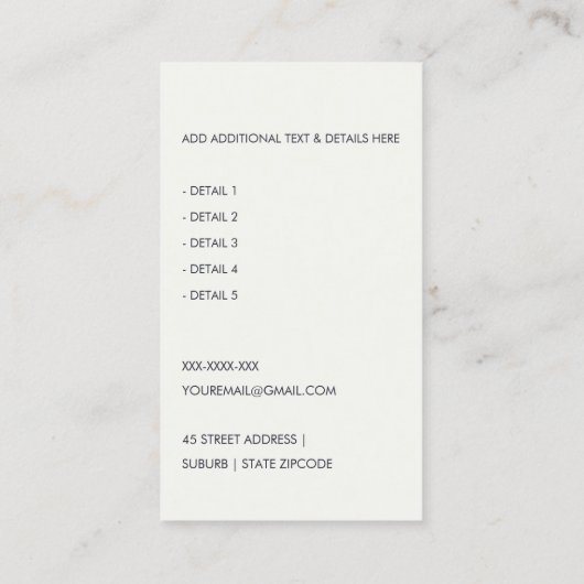 青色灰色のモダン納税申告書エージェントの作成者アイコン 名刺 (裏面)