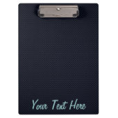 青色炭素繊維クロムヨット航海のフラグプリント クリップボード (正面)