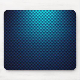 青色炭素繊維パターン（の模様が）ある マウスパッド