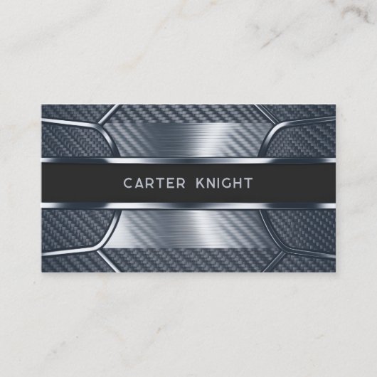 青色炭素繊維工業 名刺 (正面)