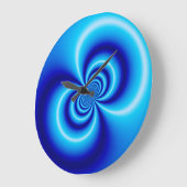 青色無限大 ラージ壁時計 (傾斜)