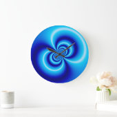 青色無限大 ラージ壁時計 (ホーム)