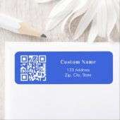 青色王室のQRコード業務差出人住所 ラベル (インサイチュ)