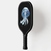 青色発光クラゲ ピックルボールラケット (左)