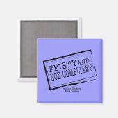 青色発汗性磁石 マグネット (正面/裏面)