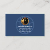 青色白層金ゴールド線トレーやる気を起こさせるナー 名刺 (裏面)