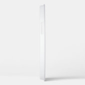 青色白色メタリック手書きモノグラム Case-Mate iPhoneケース (裏面 / 右)