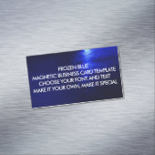 青色磁気凍ってい名刺テンプレート マグネット名刺 (インサイチュ)