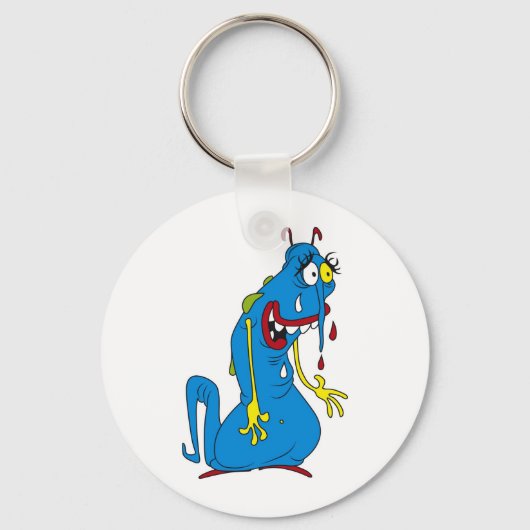 青色細菌 キーホルダー (正面)