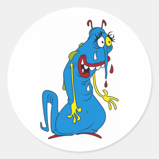 青色細菌 ラウンドシール (正面)