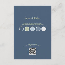 青色結婚と格子模様エンクロージャCa エンクロージャーカード