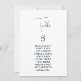 青色結婚の座席表 招待状