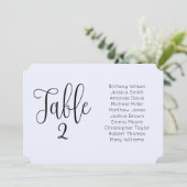 青色結婚の座席表。横モダン面 招待状 (スタンド正面)