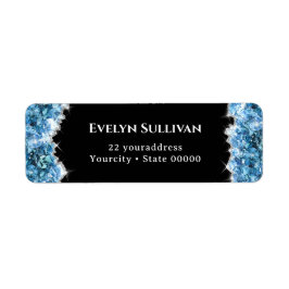 青色結晶差出人住所 ラベル