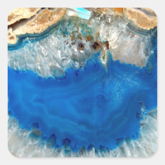 青色結晶 スクエアシール (正面)