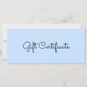 青色美しいシンプル事業許可証 (正面)