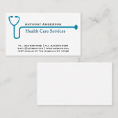 青色聴診器 名刺 (正面/裏面)