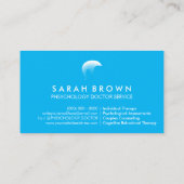 青色臨床心理学博士 名刺 (裏面)