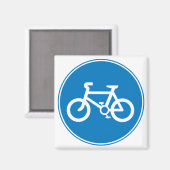 青色自転車マグネット マグネット (正面/裏面)
