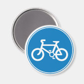 青色自転車マグネット マグネット (正面/裏面)