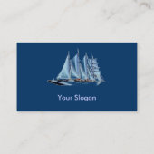 青色船舶 名刺 (裏面)