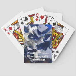 青色蛍石結晶 トランプ