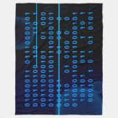 青色行列 フリースブランケット (正面)