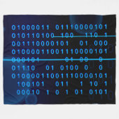 青色行列 フリースブランケット (正面(横))