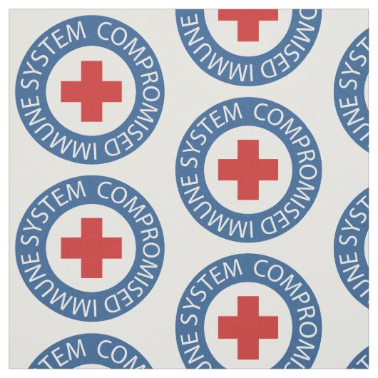青色赤十字が免疫系を損なう ファブリック (見本)