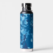 青色迷彩柄#3.1トール銅注入 ウォーターボトル (左面)