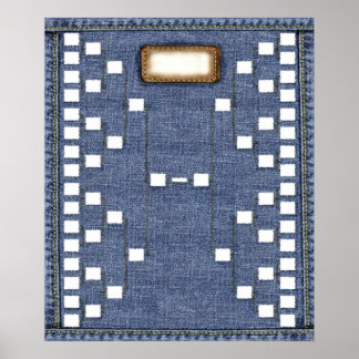 青色遺伝子： 6世代ファミリーツリーウォールチャート ポスター