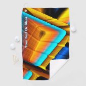 青色金ゴールドメタリックパターン33 ゴルフタオル (インサイチュ)