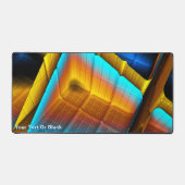 青色金ゴールドメタリックパターン33 デスクマット (正面)