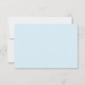 青色金ゴールド出欠通知なし郵送専用座席招待状 招待状 (裏面)